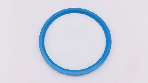 Blaue Dichtung von Remeha, kreisförmig, flach und ohne sichtbare Maße. Ideal für Einsatz in technischen Anwendungen zur Abdichtung.